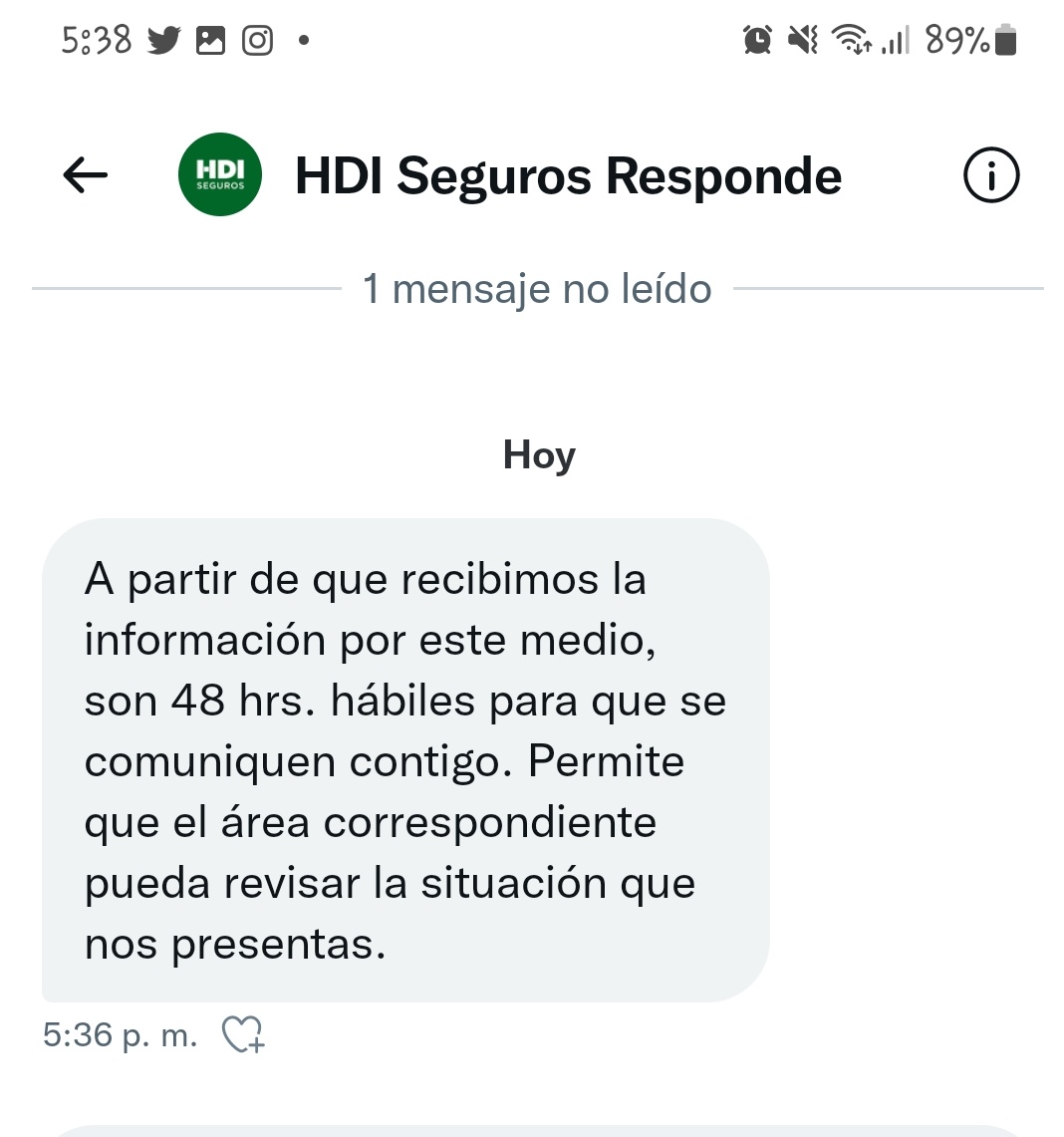 ale_CMI's tweet photo. @HDI_RespondeMex no voy a dejar de mandar mensajes hasta que alguien se digne a resolver. Al parecer es la única forma de que te hagan caso. Llevo desde el 23 de agosto con esto, dejan de responder durante días https://t.co/kRXKBramgI