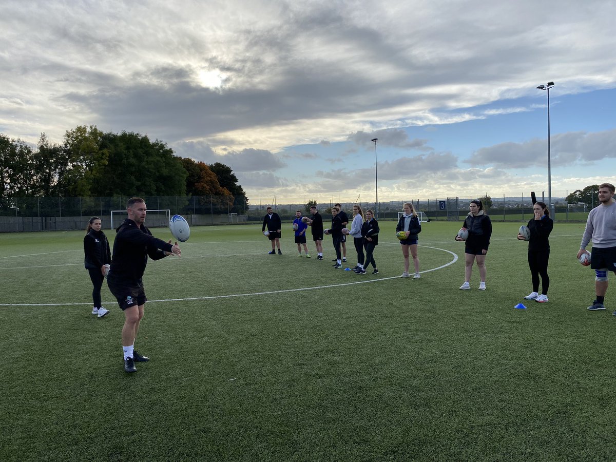 Huge thanks to <a href="/lloyddavies84/">Lloyd Davies</a> for delivering some high quality rugby CPD for the trainees this evening #bathspa #pgce #pe