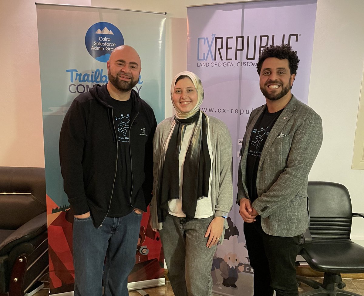 farahsherifgh's tweet photo. So much love to the @salesforce community in #Egypt 🇪🇬☁️

Thanks @Sharif_Shaalan and Mohamed Hamouda for making it a special day 😍
#trailblazercommunity https://t.co/o3Zl4YXLbM