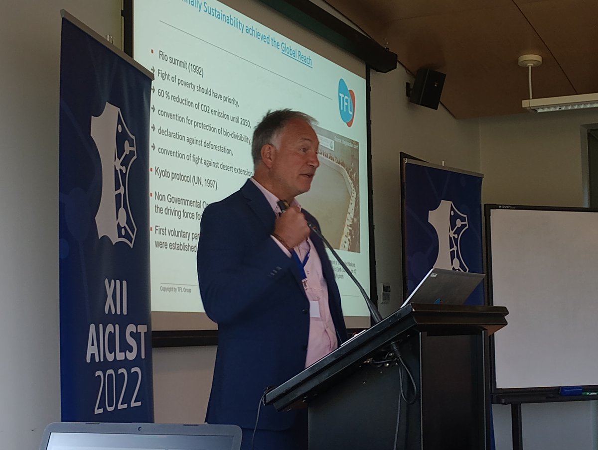 #AICLST, Massey University, NZ. 

Thank you Dietrich for your excellent opening, keynote address at the Conference: Understanding sustainability and the challenges/opportunities for the leather industry