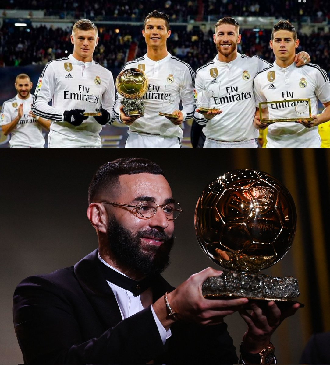 2 FRASES➡️2 FOTOS

⚽Benzema un claro ejemplo

▫️Hasta que sea mi turno, seguiré aplaudiendo los triunfos y victorias de todos los demás (C. Toro)

▫️Estar preparado es importante, saber esperarlo aún más, pero aprovechar el momento adecuado es la clave de la vida (A. Schnitzler)