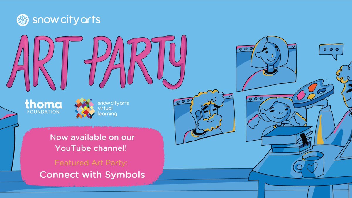 Children, teens, parents, caregivers, and Snow City Arts supporters: Explore your own creativity at one of our FREE recorded Art Parties! 

Featured Art Party: Explore cultural storytelling through visual art with Teaching Artist Monica Acosta! youtu.be/kPZFbXtjYyw