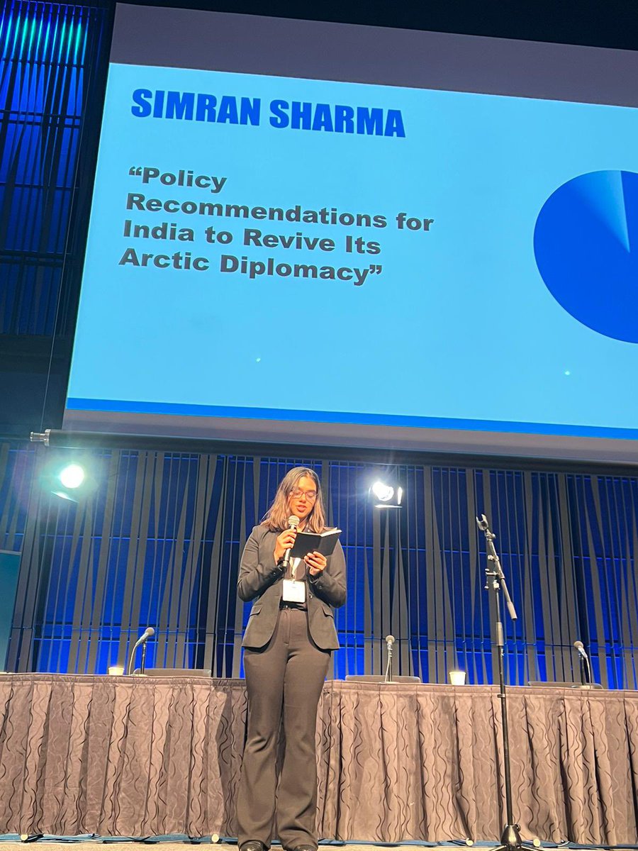 Simran Sharma (@sharmasimran7) on Twitter photo A fantastic experience <a href="/_Arctic_Circle/">Arctic Circle</a> in 🇮🇸. <a href="/saumyasampath/">Saumya Sampath</a> & I were honoured to meet the <a href="/moesgoi/">MoES GoI</a> delegates Dr.M Ravichandran and <a href="/Vijay_MoES/">Dr. Vijay Kumar</a> who presented #IndiaArcticPolicy. Scientific cooperation is the only way forward to build greater engagement with 🇷🇺 🇨🇳 🇺🇸. A fantastic experience <a href="/_Arctic_Circle/">Arctic Circle</a> in 🇮🇸. <a href="/saumyasampath/">Saumya Sampath</a> & I were honoured to meet the <a href="/moesgoi/">MoES GoI</a> delegates Dr.M Ravichandran and <a href="/Vijay_MoES/">Dr. Vijay Kumar</a> who presented #IndiaArcticPolicy. Scientific cooperation is the only way forward to build greater engagement with 🇷🇺 🇨🇳 🇺🇸.