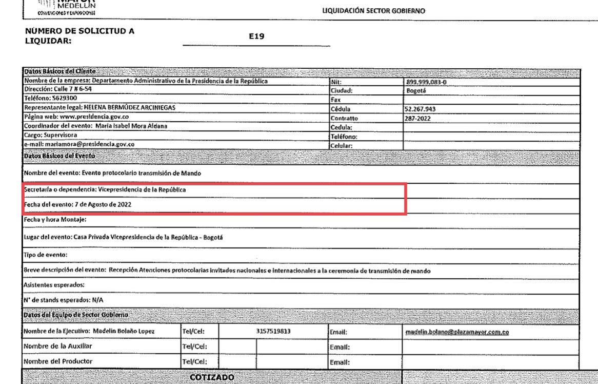 Danielbricen's tweet photo. La Presidencia gastó millones en las fiestas de las casas privadas del Presidente Petro y la Vicepresidenta Francia Márquez luego de la ceremonia de posesión del 7 de agosto.

La fiesta de la Vicepresidenta nos costó $52.453.705 (Chef famoso, Dj, bebidas, luces y flores)

HILO 👇🏻 https://t.co/E7jPojU8F3