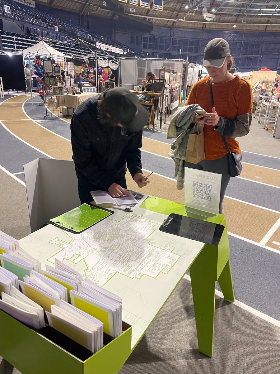 CityofBozeman's tweet photo. In addition to enjoying the gorgeous fall weather, we were out and about this weekend gathering input on the city's development code. Learn more at https://t.co/fWZaNScGke https://t.co/isXGOTqhFo