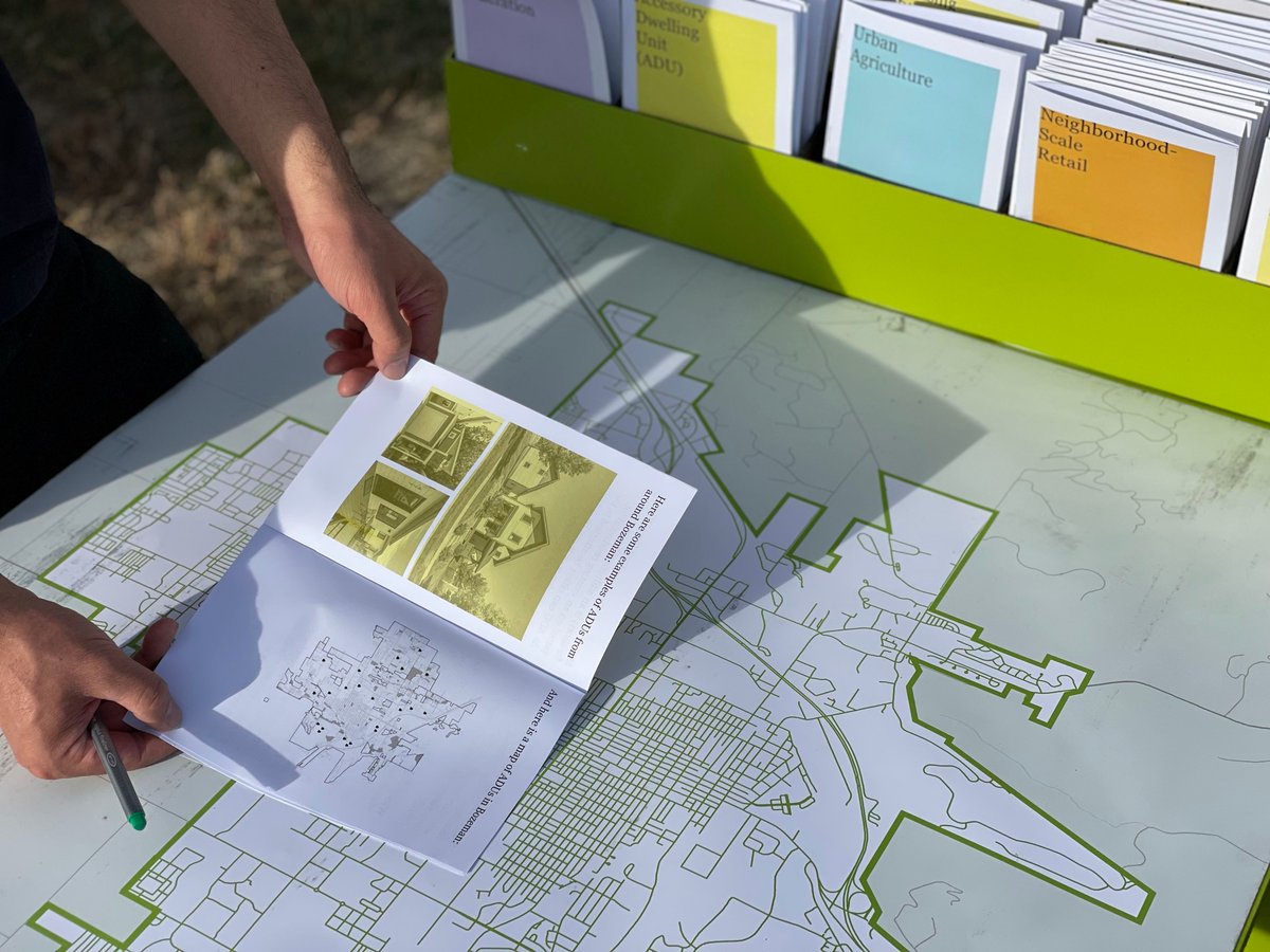 CityofBozeman's tweet photo. In addition to enjoying the gorgeous fall weather, we were out and about this weekend gathering input on the city's development code. Learn more at https://t.co/fWZaNScGke https://t.co/isXGOTqhFo