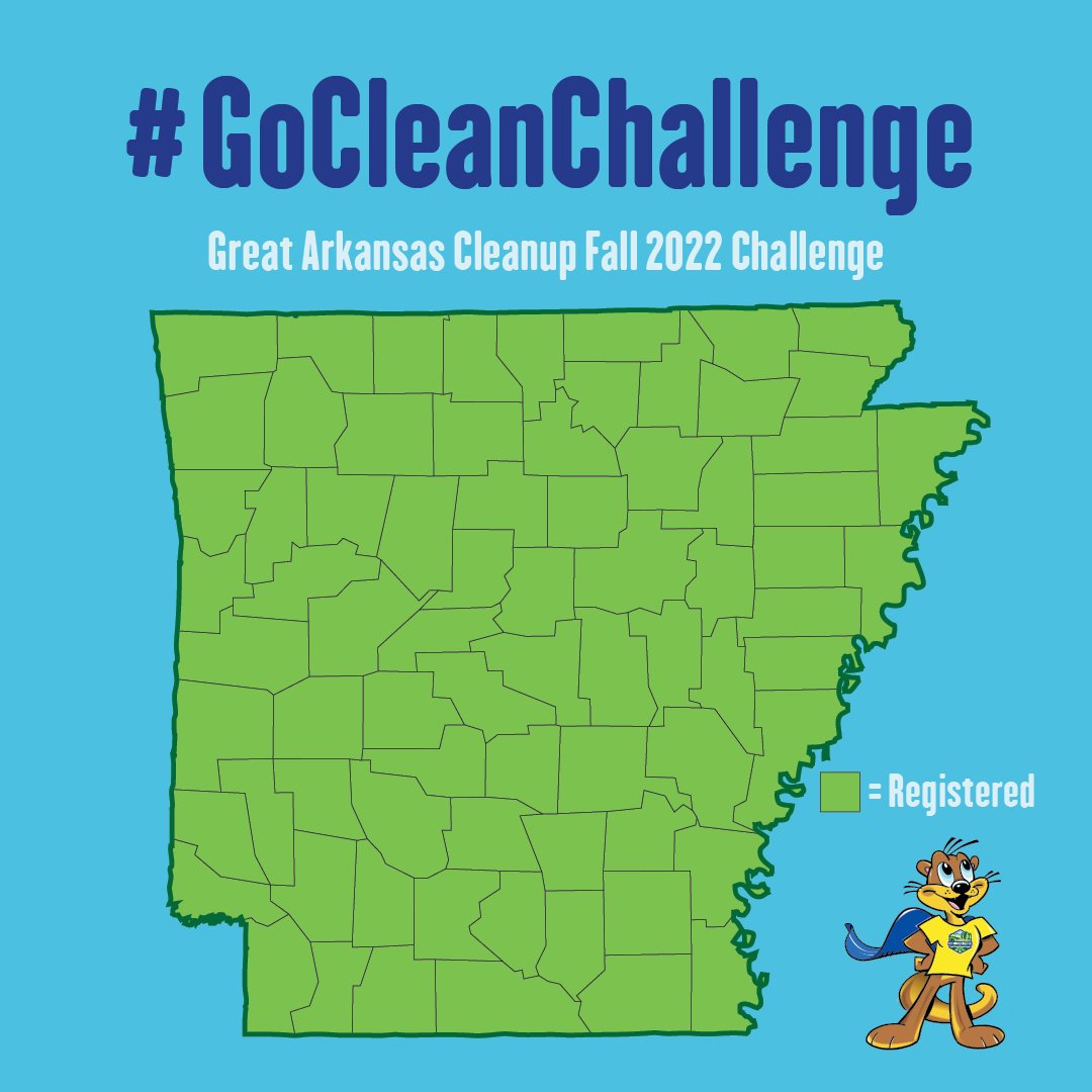 KeepARBeautiful's tweet photo. 💚 WE ASKED &amp; YOU DELIVERED! 💚

Thank you, Sevier County for taking the #GoCleanChallenge!

We now have all 75 counties registered &amp; an ENTIRELY green county map for the first time in KAB HISTORY!!

🙌Way to go, volunteers &amp; coordinators! #youOTTObeproud, we are SO proud of you! https://t.co/9Orpsumyj0