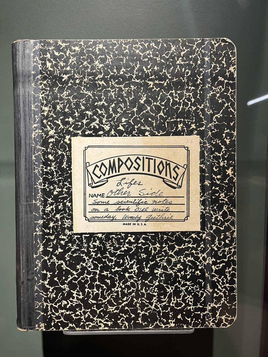 micah_ling's tweet photo. Potential dissertation title from Woody Guthrie: โLifes Other Side: some scientific notes on a book Iโll write someday.โ @WoodyGuthrieCtr #afsam22 https://t.co/Nly1bUmYds