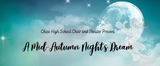 Performing arts students are back on the stage!  Join the <a href="/CHSRedandGold/">Chico High School</a> choir and theater program at A Mid-Autumn Night's Dream this weekend at the Center for the Arts. Friday, 10/21/22, and Saturday, 10/22/22 at 7 p.m. 
Tickets are available online: bit.ly/3s46Isa