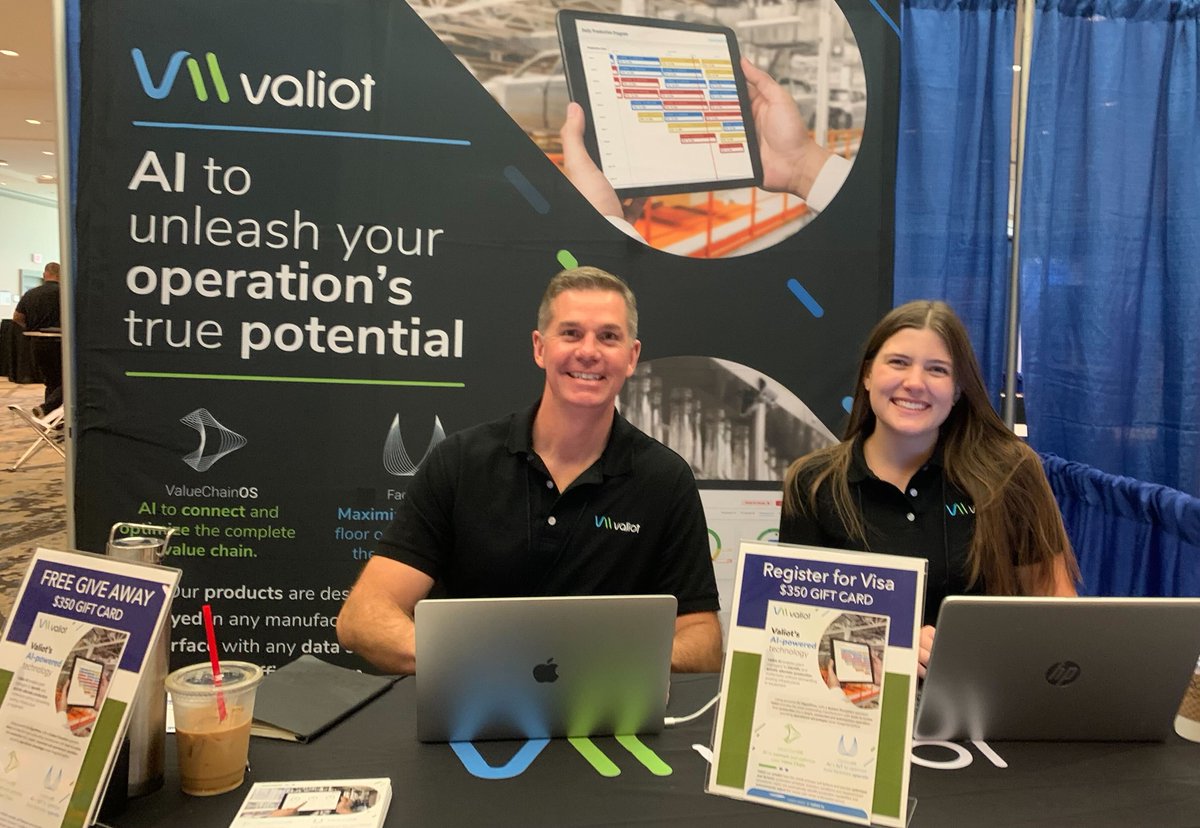 valiot_io's tweet photo. We're excited to be at this year's #AME conference in #dallastx!

Swing by Booth 609.
💡 We'd love to chat with you about #AI #Industry4 #SmartFactory. 
💳 Enter a chance to win a $350 Free Gift Card!

#ArtificialIntelligence #manufacturing #innovation https://t.co/Bo9gd3hb0d