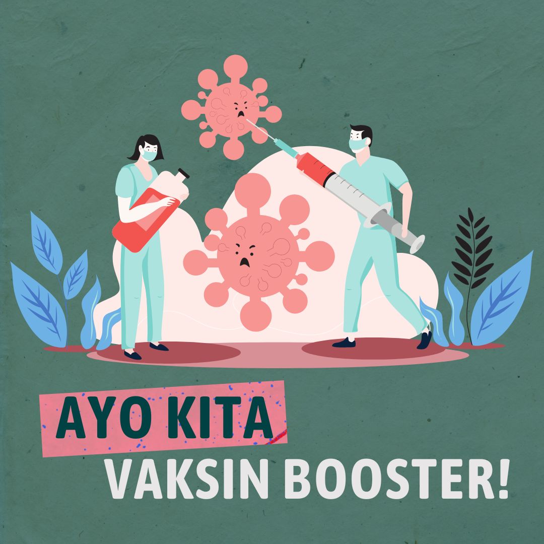 Ayo vaksin booster 
#vaksin_booster #booster #lawancovid19 #COVID19  #indonesialawancovid19  #prokesuntukkitasemua #covid_19