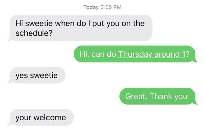 I love how direct my cleaning lady is. I didn&rsquo;t reach out to her or anything, but she said &ldquo;Miss, you&rsquo;re