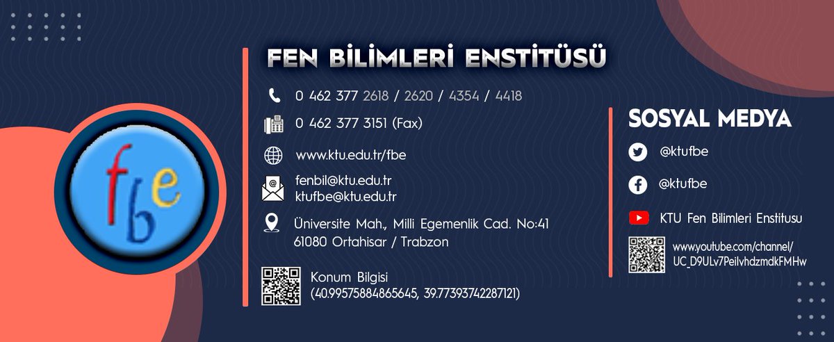 KTÜ Fen Bilimleri Enstitüsü (@ktufbe) on Twitter photo 