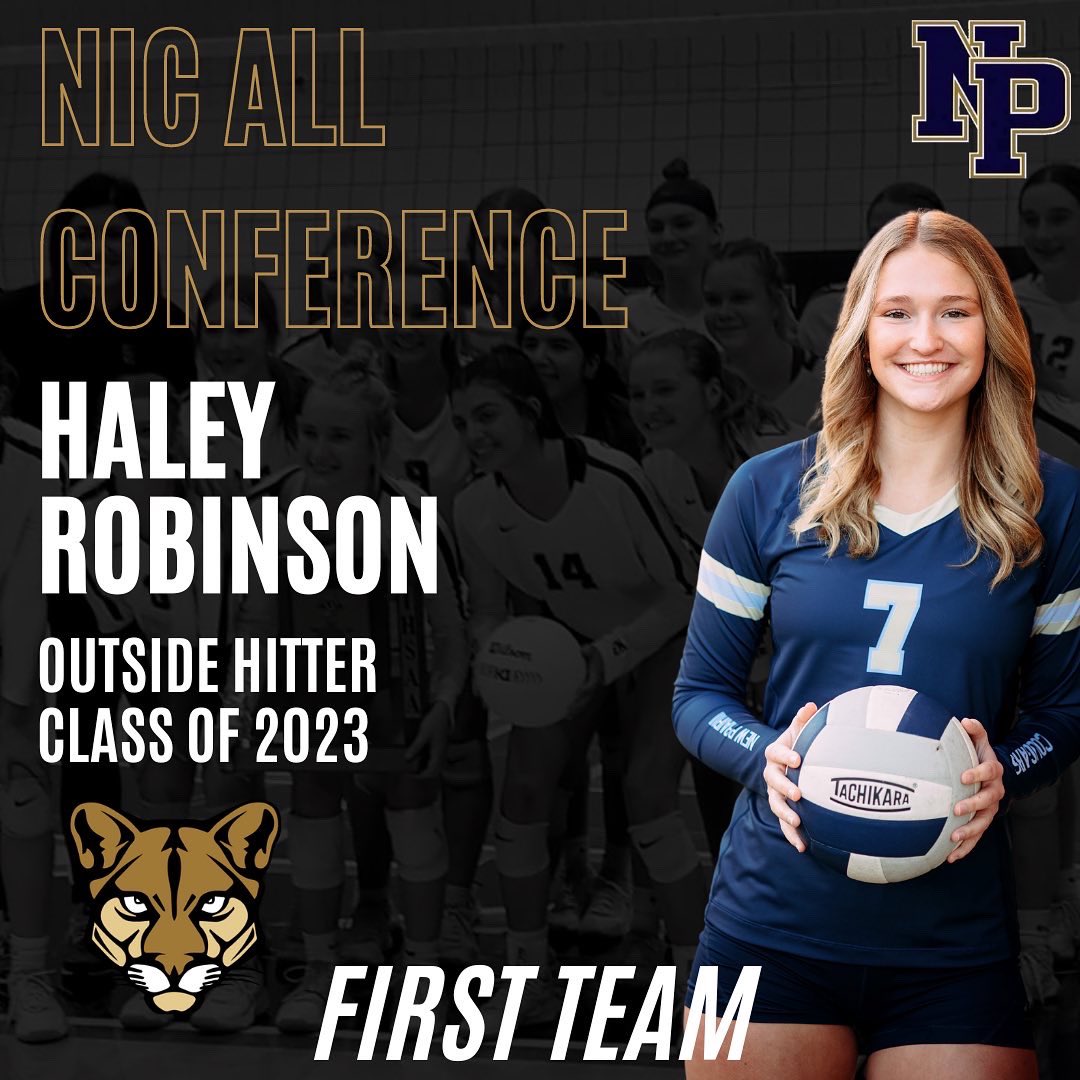 NewPrairieVB's tweet photo. Congratulations to all our NPVB players who received All-Conference honors today #nic #ihsaavb #ihsvca #CougarPride https://t.co/fkMpp4zQvT