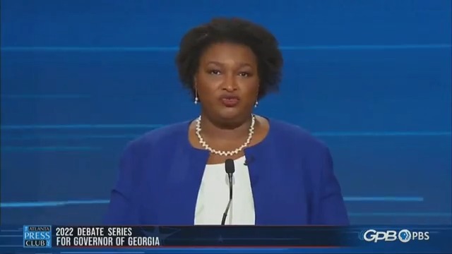 GA gov. nominee Stacey Abrams (D) defends her handling of her 2018 loss, when she acknowledged defeat but declared she “would not concede” due to alleged voter suppression: