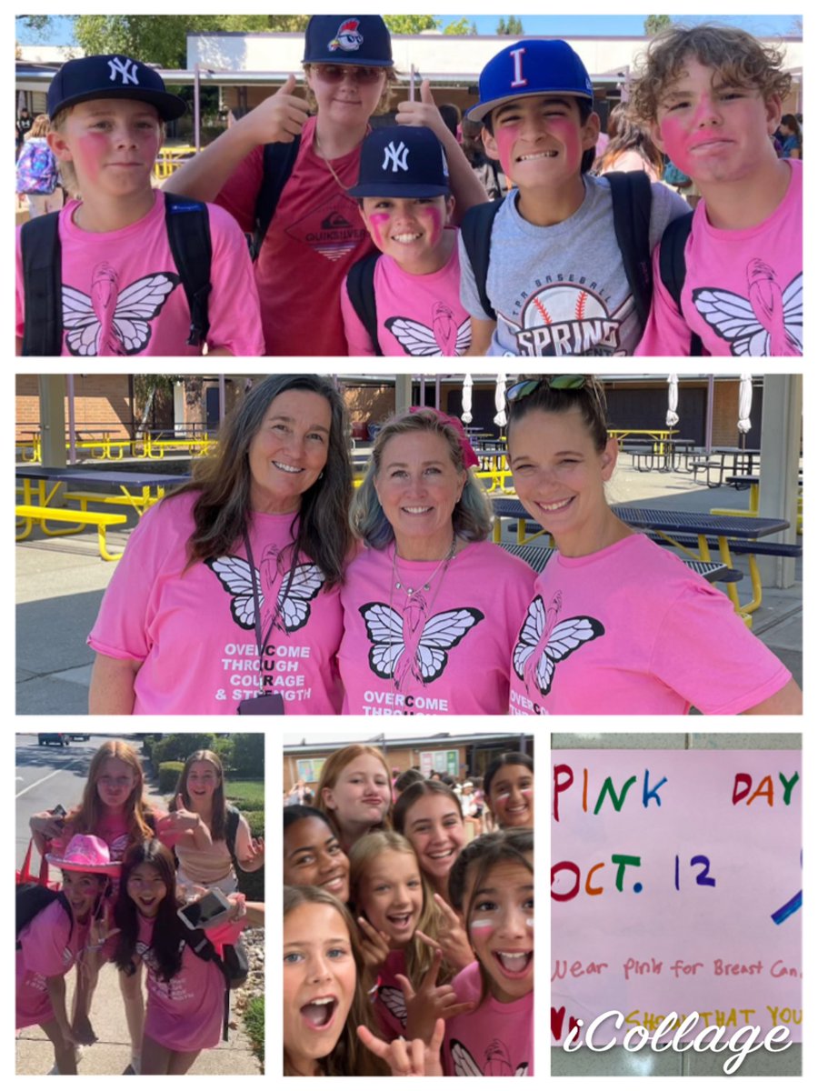Leadership <a href="/FoothillGriffin/">Foothill Middle School</a> <a href="/MtDiabloUSD/">MDUSD</a> brought a sea of pink for cancer awareness.