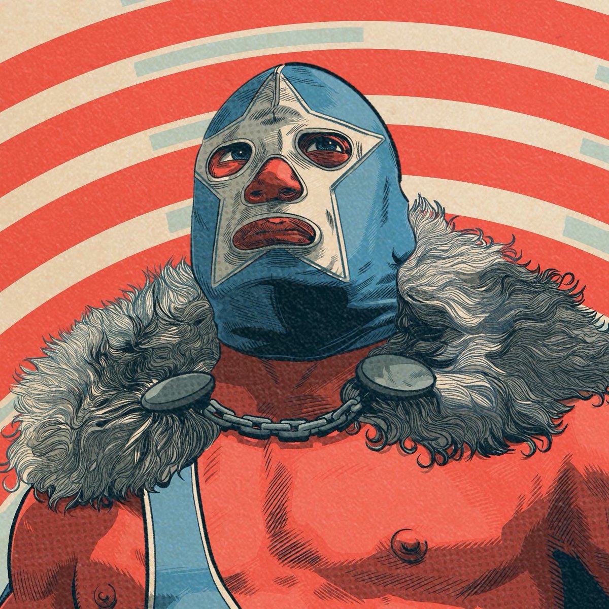 michaelmcgee15's tweet photo. Some details of my recent @SmashingPumpkin poster for @collectionzz How many song references can you spot on the title belt? #smashingpumpkins #billycorgan #luchaart #posterart #gigposterartist #gigposterart #collectionzz #iconic #wrestler #luchdore #mikemcgeeillustration https://t.co/yns3HE28Xi