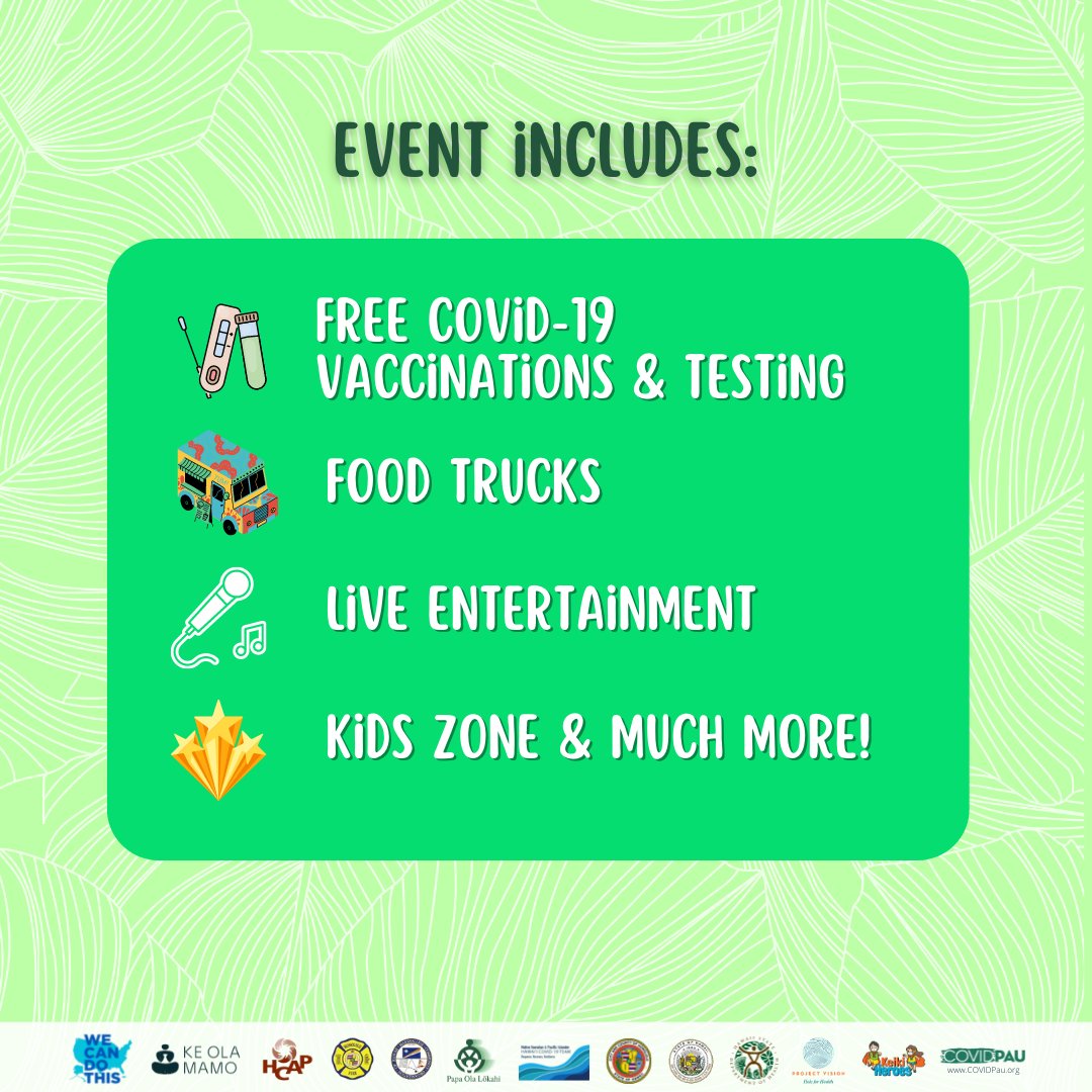 CovidPau's tweet photo. Last week's "strEATS" event at Kapolei Commons was moved to this week due to weather. Enjoy food from a variety of food trucks, live entertainment, a kids zone, and more! FREE COVID vaccinations &amp; testing will be available... boosters, as well as the new Bivalent booster too! https://t.co/ZLkDSl0hM8