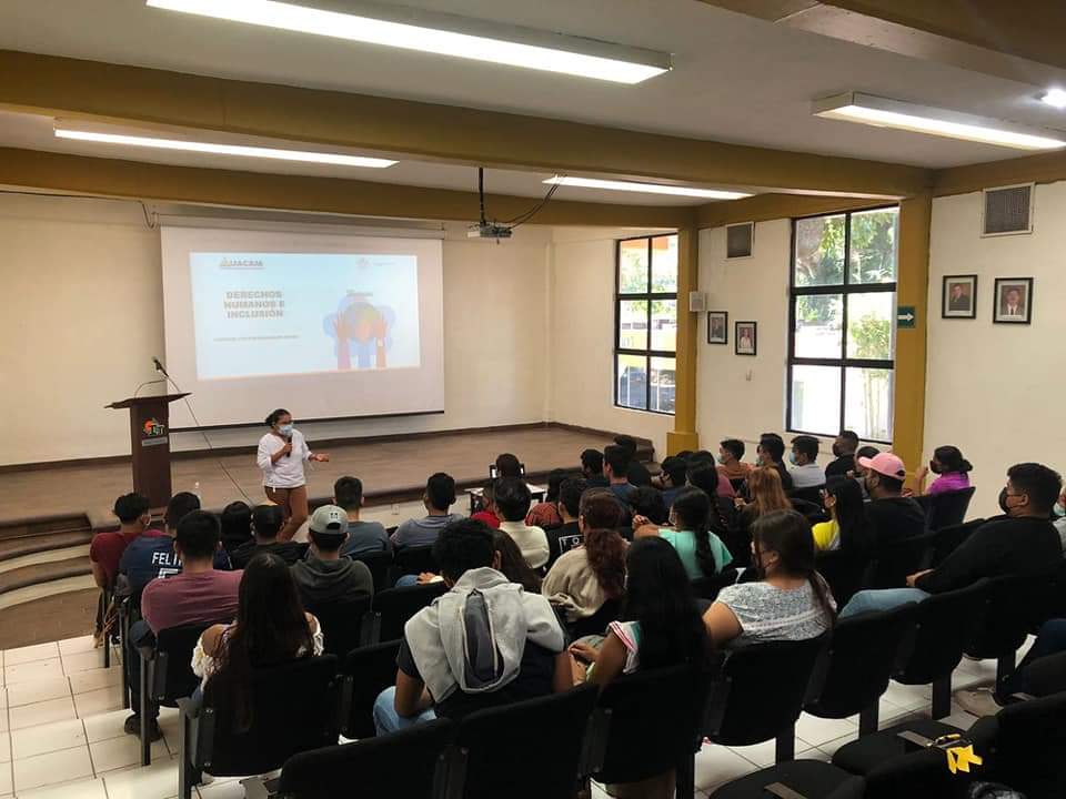 UII_UACAM's tweet photo. En un marco de colaboración académica, en el mes de septiembre, impartimos el ciclo de conferencias "Derechos humanos e Inclusión" a alumnado del Instituto Tecnológico de Chiná y de nuestra Universidad. 

Con estas acciones promovemos el trabajo conunto en pro de la igualdad. https://t.co/WYd46CVVT6