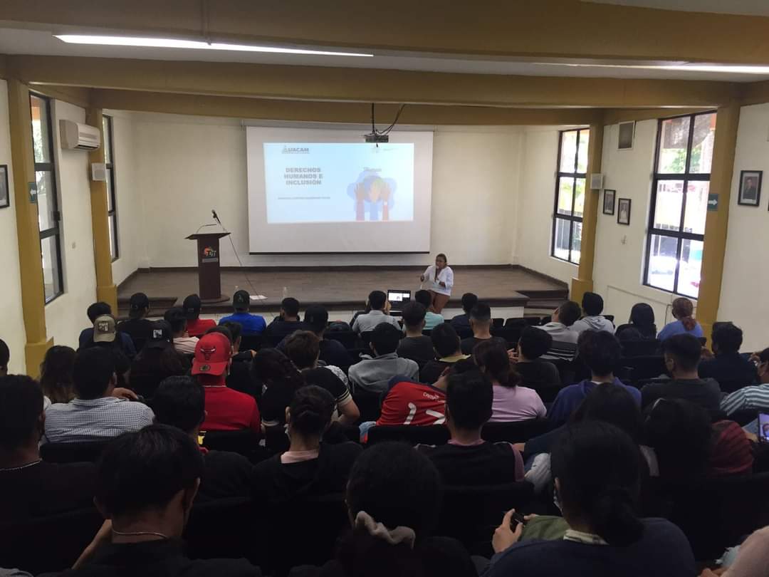 UII_UACAM's tweet photo. En un marco de colaboración académica, en el mes de septiembre, impartimos el ciclo de conferencias "Derechos humanos e Inclusión" a alumnado del Instituto Tecnológico de Chiná y de nuestra Universidad. 

Con estas acciones promovemos el trabajo conunto en pro de la igualdad. https://t.co/WYd46CVVT6