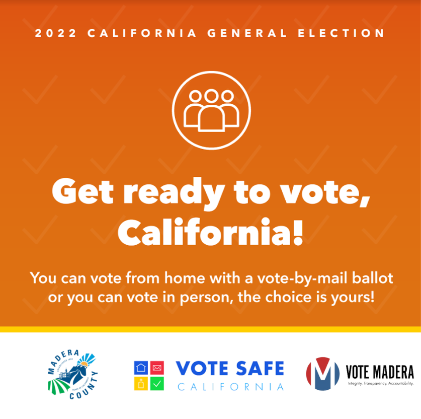 MaderaElections's tweet photo. Have you made a plan to vote? 👣
There are plenty of ways to cast your ballot. Whether
you want return your ballot by mail, drop it off, or vote in person, make sure you’re ready and have a #PlanToVote!🗳
 #VoteSafeCA #VoteMadera  #MyTwitterAnniversary 
https://t.co/i54sngcQuI https://t.co/df2Iqfrk7c