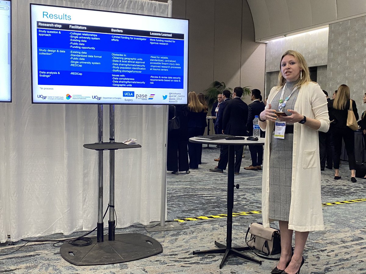 avacyap's tweet photo. Truly inspiring to see mentor and colleague @KickAsana tackle the hairy challenges of gun violence and trauma registries all at once, right at our doorstep! ✊@UCSF_CHESA @UCSFMSS @UCSFSurgery #ACSCC22 https://t.co/Oeb6AawlPD