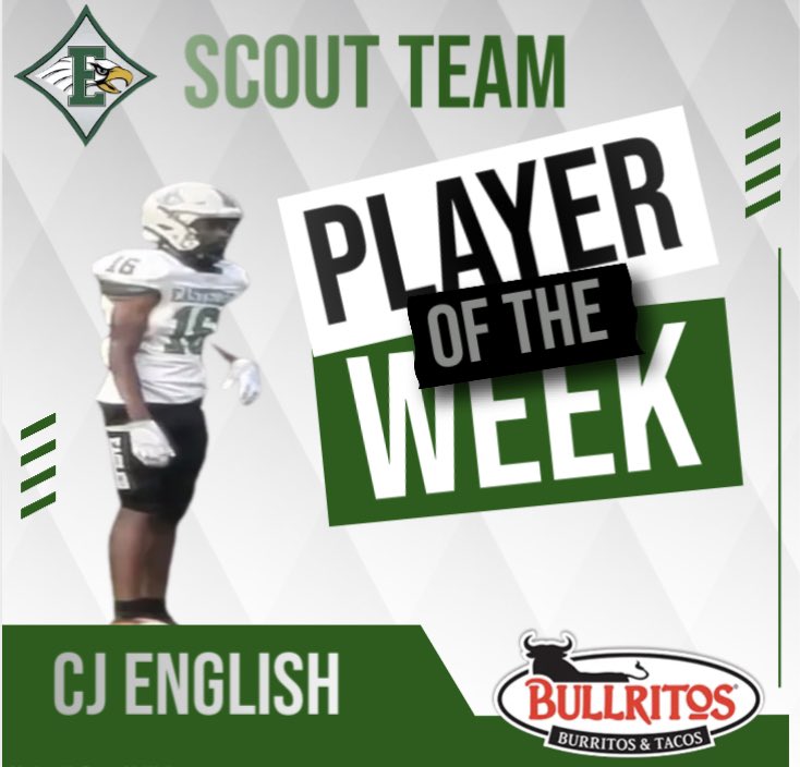 Congrats To Our <a href="/Bullritos/">Bullritos</a> Players Of The Week From Our Win Against Heritage:

OPOTW:<a href="/levichaffin2/">levi chaffin</a> - Behind Him &amp; The Other OL We Rushed For 303 Rushing YDs

DPOTW:<a href="/AeronGresham/">Aeron Gresham</a> | 4 TKLS | 2 TFL | 1 PBU

STPOTW:@notcj69 - Freshman On The Rise

STPOTW:@Cjisadawg 🦍
#WeBleedGreen🦅