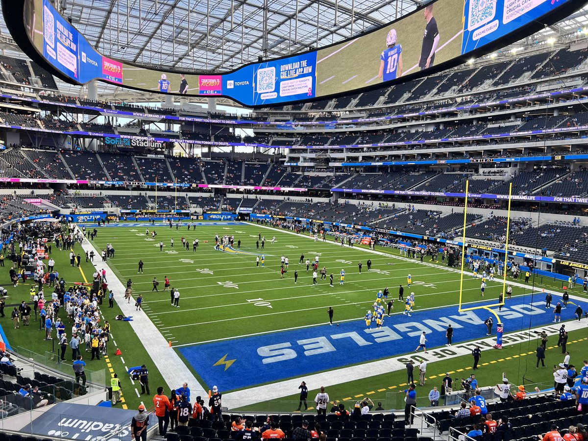 Monday Night!!! Let’s goooo! #MNFPlaydoit #LosAngeles #sofi #thanksbrother