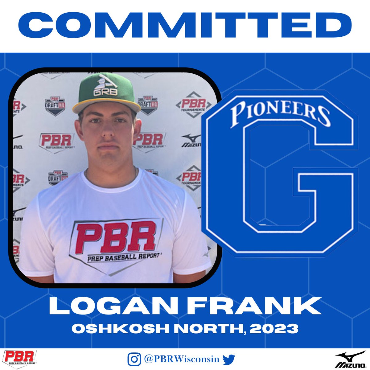 RHP Logan Frank (Oshkosh North, 2023) commits to Glenville State. 

Currently, Frank is ranked No. 68 in Wisconsin's senior class.

👤PROFILE: bit.ly/3VBNTdC