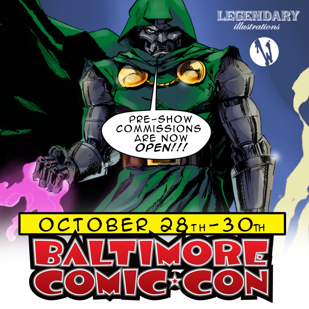 wild_inx's tweet photo. We're at @baltimorecomiccon October 28th-30th!!!

Pre-Show commissions are OPEN!

Put in your commission requests ahead of time to avoid waiting at the show! 

Spots are limited, DM today!

#LegendaryIllustrations 
#WildInxNation 
#BaltimoreComicCon2022 https://t.co/atnPJt0DVO