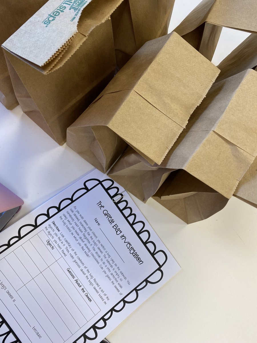 DJHubbell's tweet photo. Mystery bags where students had to look at items and use their schema to decide who was the bag owner #thirdgrade #drawingconclusions @CarrsvilleElem https://t.co/qfGbaachVt