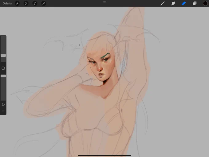 Sketch turned full on painting 