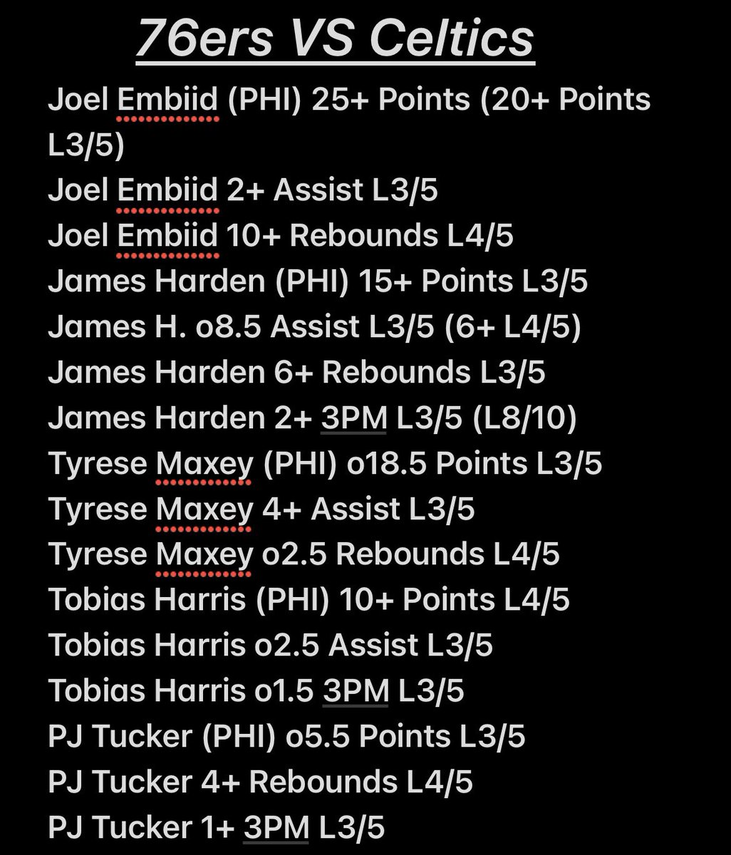 DwilCheatSheets's tweet photo. Appreciate Everyone That Stuck Around Through The Break🤞🏽Tip-Off is Tomorrow LFG‼️😤#76ersVSCeltics I Follow the Last 5-10 Games and Include Proj. for Tonight. These can be Parlayed or Straights. Goodluck if TailingLikes &amp; RT’s are Appreciated.😎 DM 4 MVP Plays 😈#GamblingTwitter https://t.co/F2ZwNem4jn