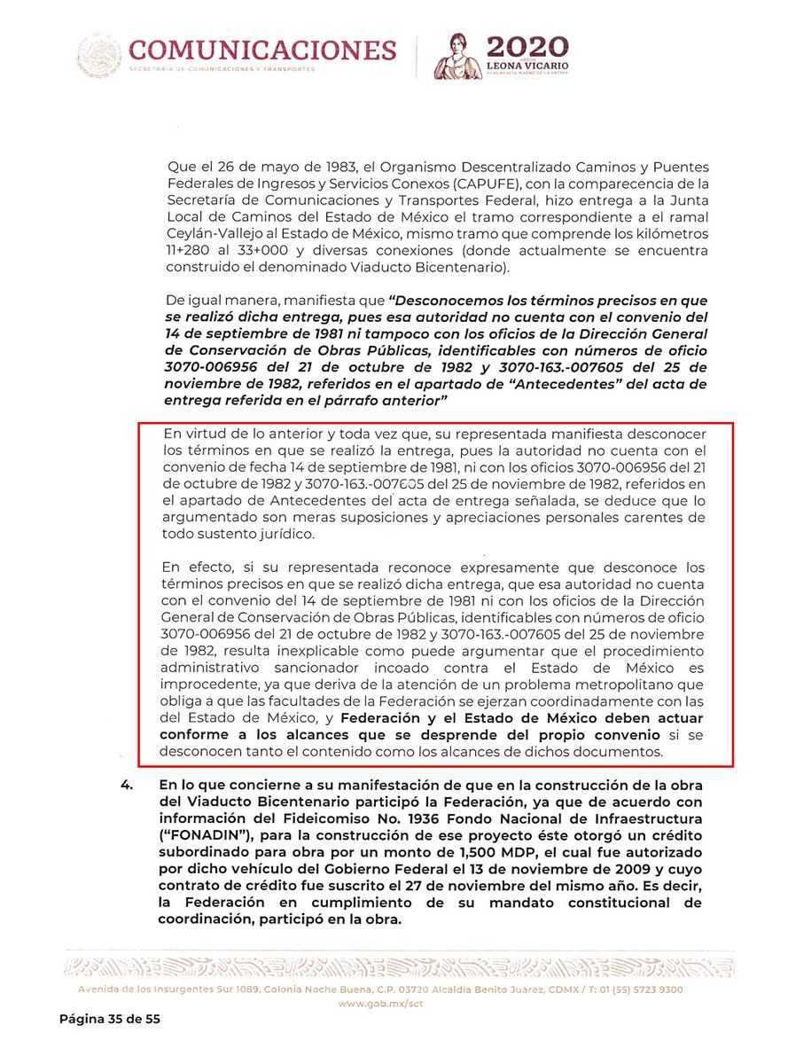 PDiezG's tweet image. El 22/sep/2020 la @SCT_mx pensaba que @LuisLimonChavez (Secretario de Movilidad del @Edomex ) se estaba haciendo el chistoso con sus referencias al convenio de 1981, que NADIE conoce. Pero se atravesó Scherer y la burla se hizo veras. @FGRMexico @SFP_mx