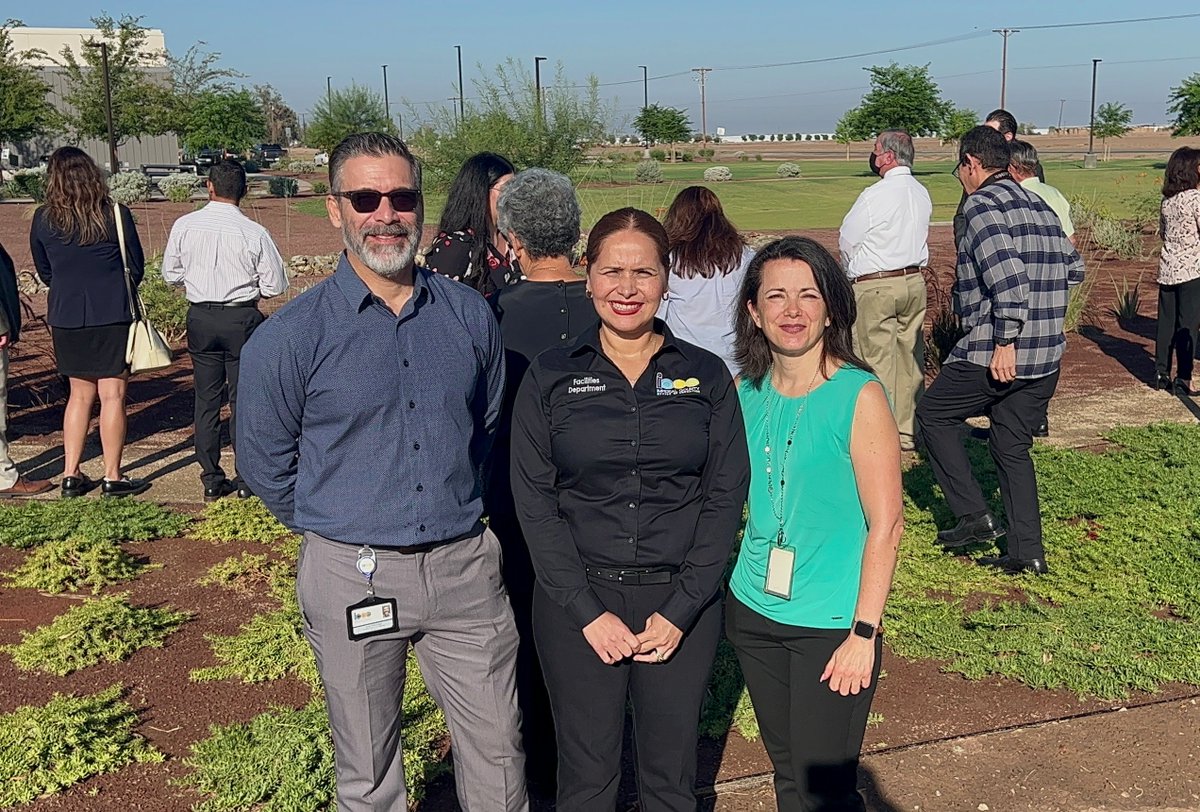 ICOE, Imperial County Air Pollution Control District (<a href="/county_air/">Imperial County Air Pollution Control District</a>), and County of Imperial (<a href="/ImperialCntyCA/">County of Imperial</a>) celebrated the completion of ICOE's Urban Greening Project today, funded to reduce greenhouse gas emissions and exposure to particulate matter 🌱