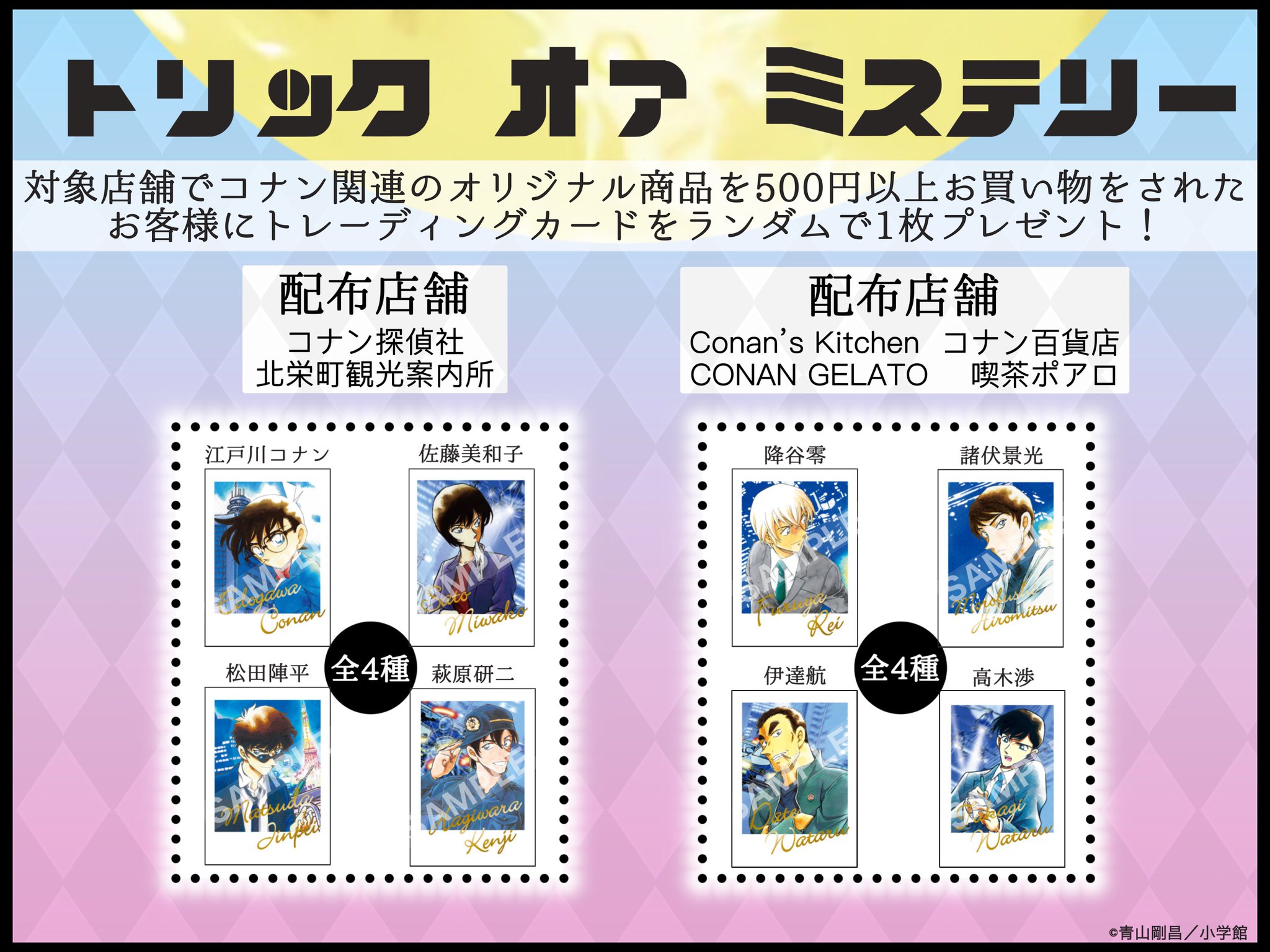 鳥取県北栄町限定 名探偵コナン 非売品チェキ風カード 警察学校 松田陣