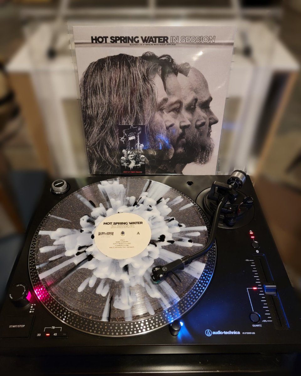 guenthergraphic's tweet photo. Hot Spring Water In Session. Limited Edition B&W Splatter in clear. #hotspringwater #splattervinyl #waxmagerecords #album #albumcollection #albumcollector #vinyl #vinylcollection #vinylcollector #records #recordcollector #recordcollection #vinylcommunity #audiotechnica https://t.co/t7c91Aoatf