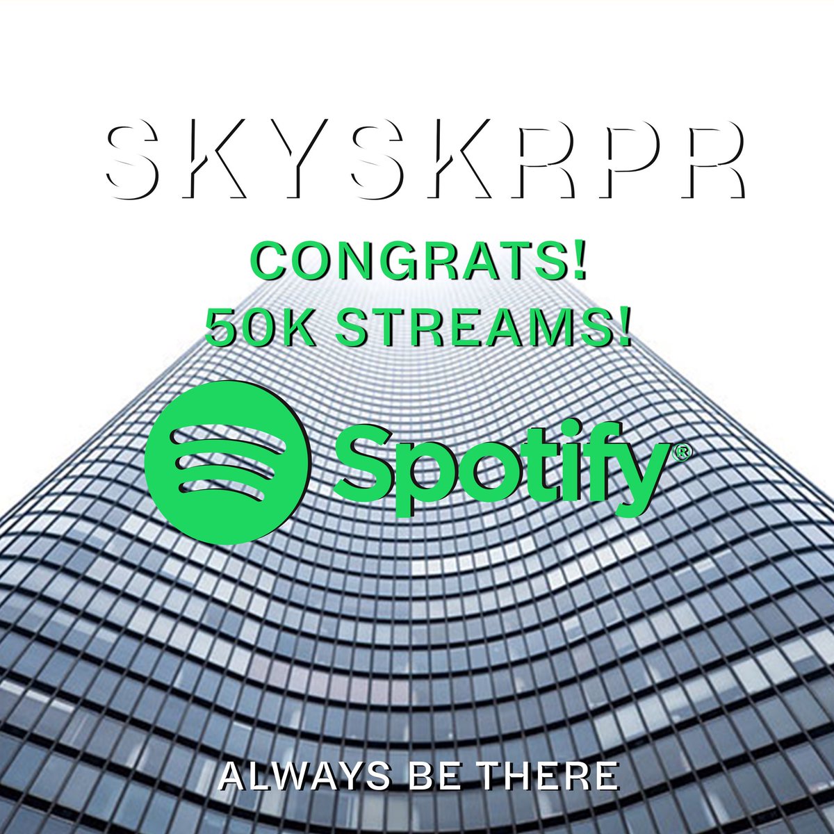 SoundcrestMusic's tweet photo. Congrats @skyskrpr for reaching 50k streams in 2 months with your first single on @Spotify!  #Electronica #músicaportuguesa https://t.co/2aizdLYMbp