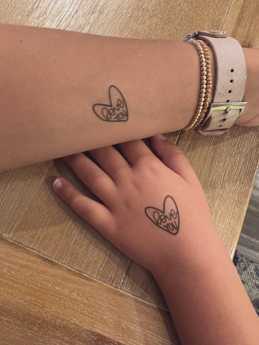 My little boy gets home sick at school…so huge thanks to one of my parents who makes these fun tattoos for this purpose! Check out her other products on Instagram at @lizzylovesletters