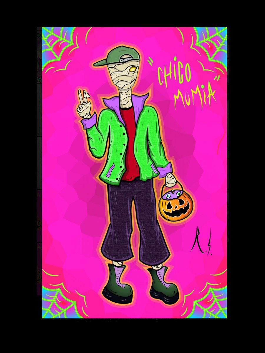 “Chico Momia”  🎃⚡️👻
🍂
Tercer personaje de Octubre
🍂

#NFTCommunity #Halloween #HalloweenCostumes #artist