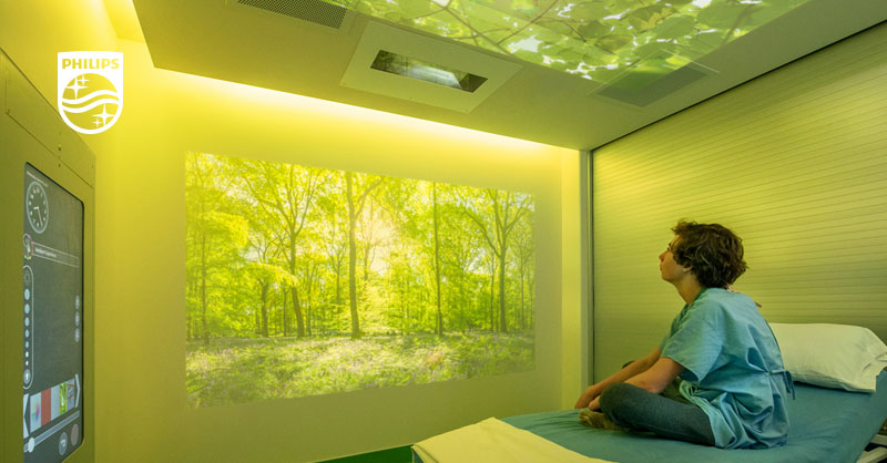 ashcd's tweet photo. .@Philips Ambient Experience solution at Children's Medical Center Dallas helps calm young patients with behavioral health issues, winning multiple design awards.  Read more: https://t.co/8v5SHVq3Nw #healthcare #design #innovation https://t.co/8ltscitY7T