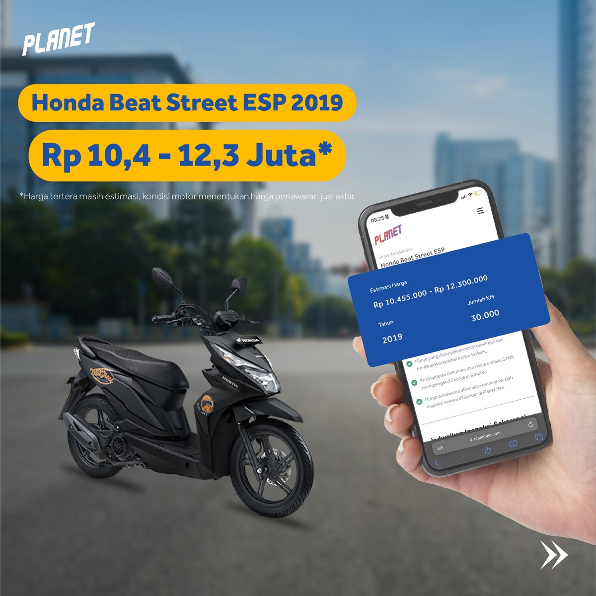 planetmotocom's tweet photo. Harga estimasi jual Honda Beat street ESP tahun 2019 masih oke nih harganya~ https://t.co/WNhW0TaWqY