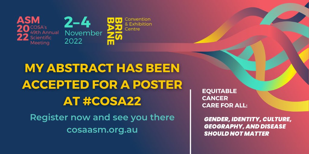 See you all in sunny Brisbane! #COSA2022