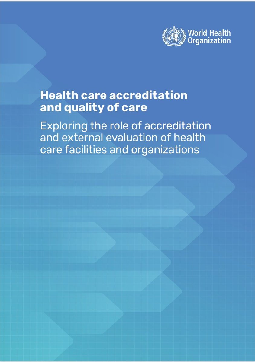 Great to be with colleagues at #ISQua2022 to introduce new WHO discussion paper, "Health care accreditation and quality of care: exploring the role of accreditation and external evaluation of health care facilities and organizations". Read it here - apps.who.int/iris/handle/10…