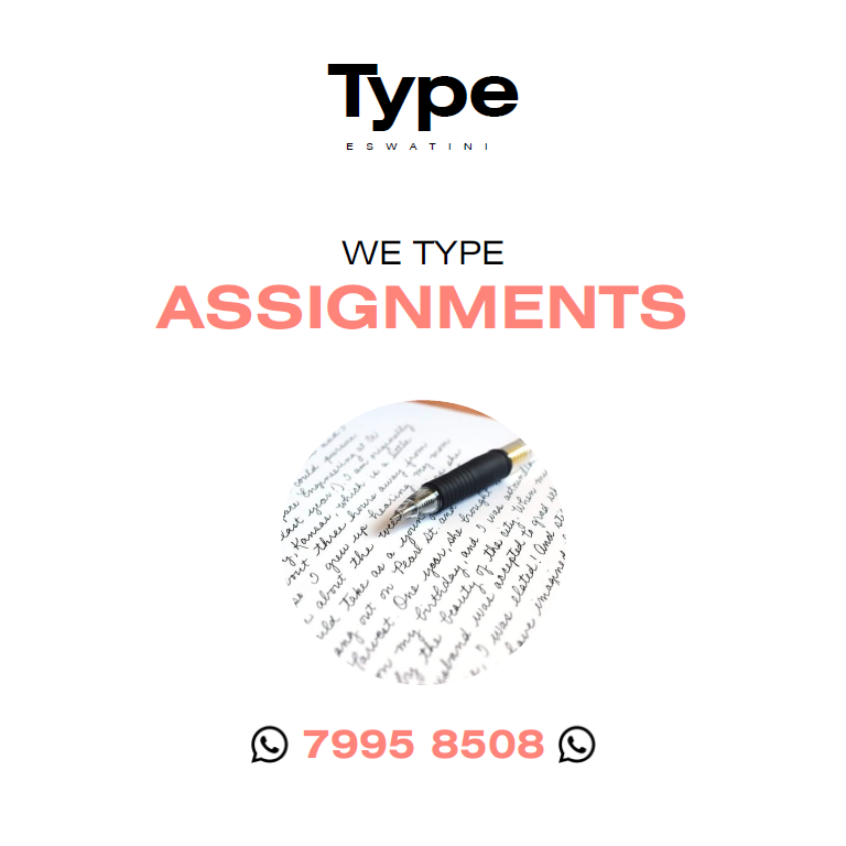 type_eswatini's tweet photo. For ALL your assignment typing requirements. 

WhatsApp us at 7995 8508 and get assisted immediately! 

#typeeswatini 
#typing 
#service 
#eswatini 
#tinitwitter https://t.co/B5baCSX8oo