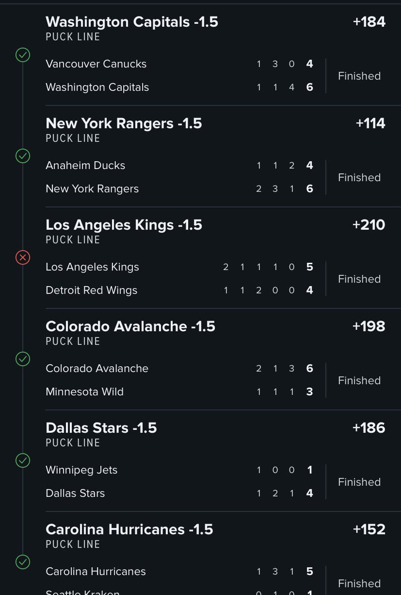 mmontg21's tweet photo. @DetroitRedWings @Dylanlarkin39 single-handedly robbed me of this parlay and $2000. You just had to play hard didn’t ya? #thanksdylan @RearAdBsBlog @spittinchiclets https://t.co/1xEeQ9ADsF