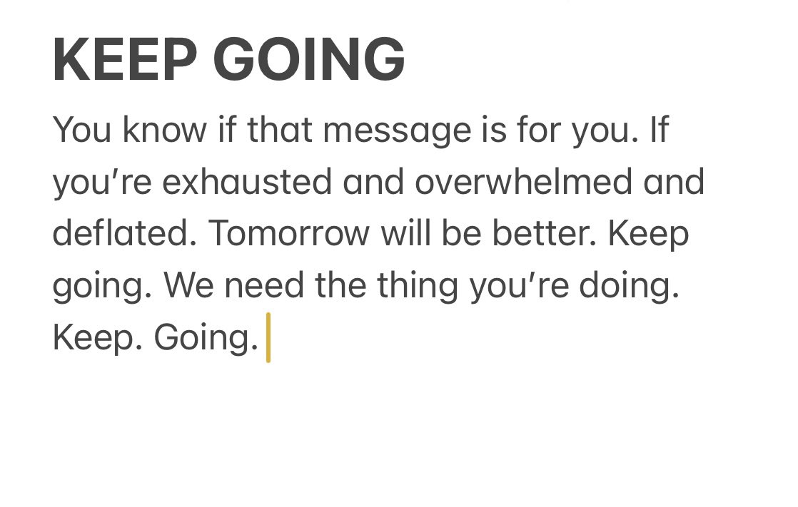 I don’t know felt like this might be useful to someone. With love.