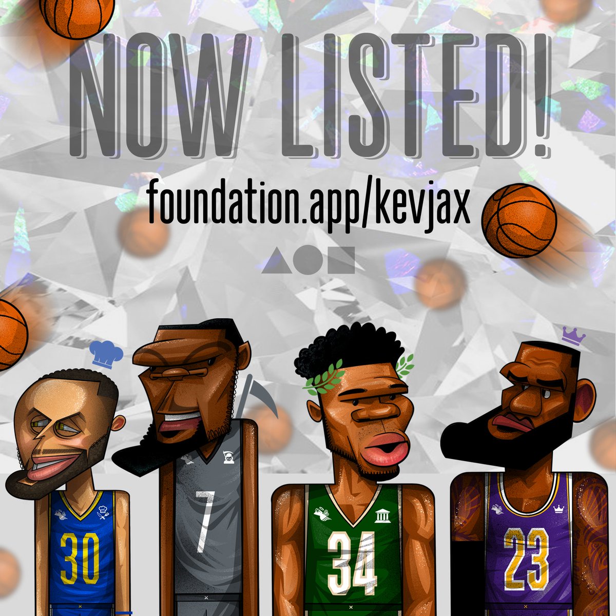 The diamond cell of the "Hyperballic Hoopers" NFT series is now listed!! 😎🏀💎

Get yours now! foundation.app/kevjax
(Also please share!) 😀

#NFTs #NBA #NFT #basketball #nftart #NFTCommunity #foundationapp #NBAPreseason #NBATwitter #stephcurry  #KevinDurant #Lakers #Warriors