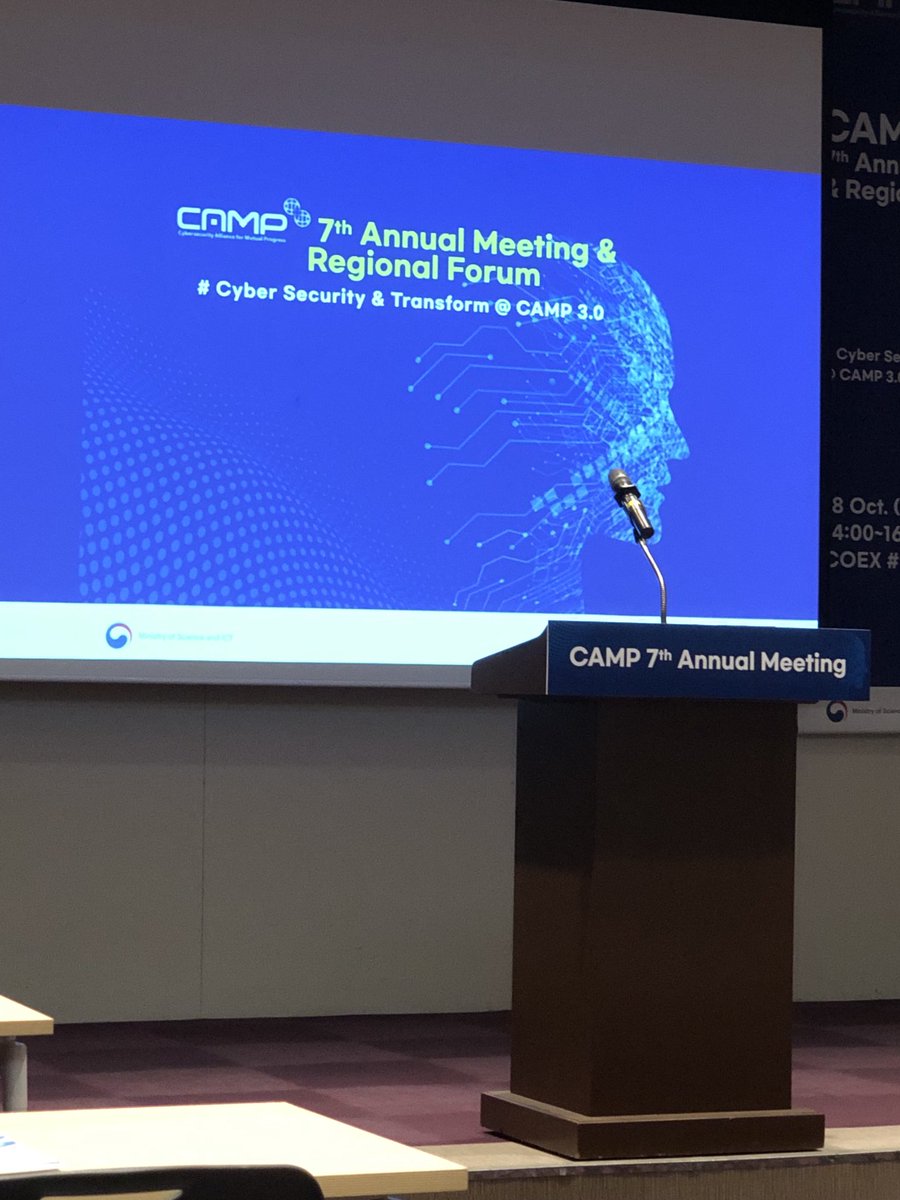 Awcheick's tweet photo. The beginning of partnership on cyber. CAMP was officially launched on July 11. 2016 in ⁦@Seoul_gov⁩ . https://t.co/xYpd0buTW9