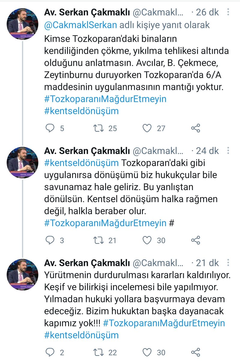 Tozkoparanda bari çoğunluğun yaşadığı bu son binaların yıkımına engel olun. Emekli halka çok eziyet edildi.
Kira fiyatları uçuk,emeklilerin canı çok yandı. Sağlam binalarımızdan çıkarmayın bizi.
Emektar Halk sahipsiz kaldı.
#TozkoparandaZulümVar 
<a href="/RTErdogan/">Recep Tayyip Erdoğan</a> <a href="/EmineErdogan/">Emine Erdoğan</a>